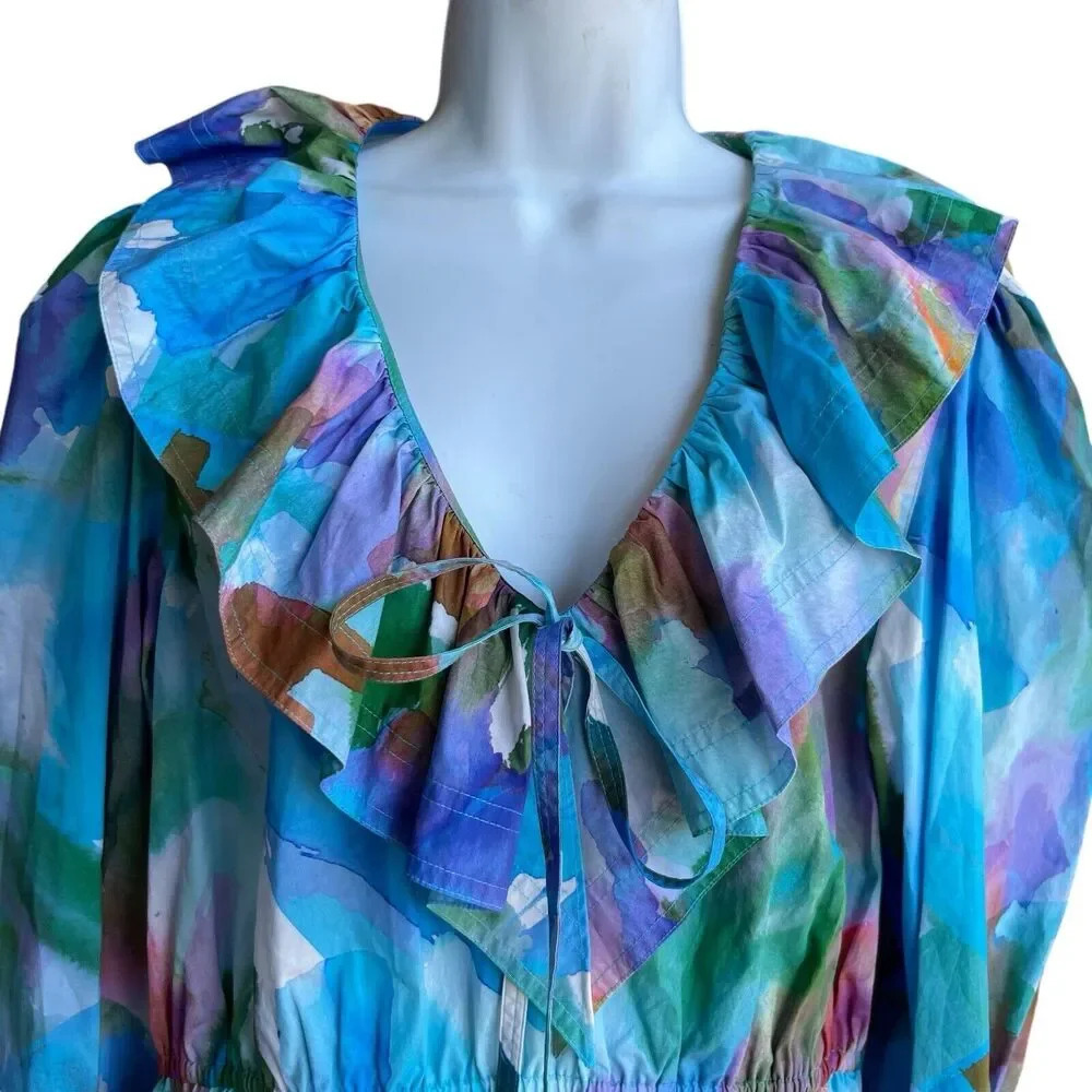 Marie Oliver Multicolor Ruffle Blouse - Picture 5 of 6